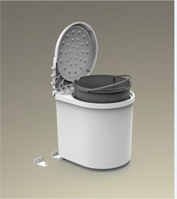 Resim Mesbin Çöp Kovası , Dolap Içi Kolay Çıkarılabilen, Kovalı 11 Lt. Beyaz 