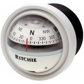 Resim Ritchie Marine Beyaz Gömme Pusula 12v Aydınlatmalı 