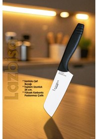 Resim Eco Serisi Mutfak Bıçak Seti Et Ekmek Sebze Pizza Salata Börek Şef Bıçağı 5 Li Set Hds-05 Siyah 