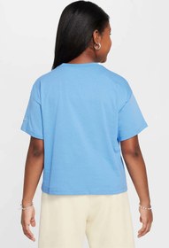 Resim Nike G NSW TEE GRAPHIC STAR Mavi Kız Çocuk Kısa Kol T-Shirt 