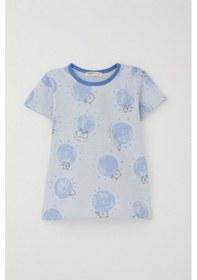 Resim Breeze Erkek Bebek Pijama Takımı Sevimli Hayvanlar Alemi Dostluk Temalı 9 Ay-3 Yaş, Açık Mavi Açık Mavi 