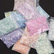 Resim 12 Renkli Holografik Glitter Seti 10g Çantalar Holografik Parıltılı Glitter El Sanatları, Baskı, DIY Projeleri İçin 