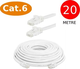 Resim Cat6 Network Internet Ethernet Bilgisayar Kablosu Rj45 - Rj45 20 Metre Patch Kablo 