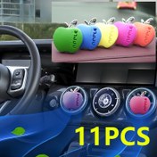 Resim 10 Parça Araç Kokusu Seti, 1 Ekstra Kılıf ve Dekoratif Havalandırma Klipsi ile, Araç İçi İçin Mükemmel Otomotiv Vent Klips Kit 