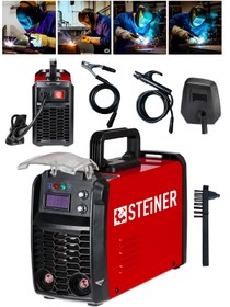Resim STEİNER 250 Amper İnverter Mega Stick Çift Kartlı Hava Soğutmalı Dijital Göstergeli Çanta Kaynak Makinesi 