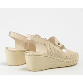 Resim Pierre Cardin PC6908 Kadın Hakiki Deri Dolgu Taban Sandalet 