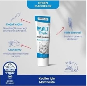 Resim Foodline Anti-Hairball Kedi Malt Macun 100 Gr, Tüy Yumağı Önleyici 