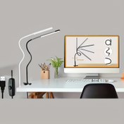 Resim 1pc LED Klipe Masa Lambası, Kolay Kullanım için Klipe ile, Esnek Boy Ayarı, Göz Koruma Okuma ve Ofis Işık, Taşınabilir Ev Ofis Aydınlatması, USB Güçlü, Pille Çalışmaz, LED Masa Lambası 