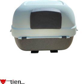 Resim TİEN MOTOR Tien 35 Litre Renkli Nardo Gri Motosiklet Çantası (SIRT DAYAMA PEDİ DAHİL) 