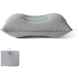 Resim Outdoor Seyahat Yastığı Kamp Şişme Minder Uyku Yastığı Hava Torbası Sırt Desteği PVC Polar Peluş Yastık 