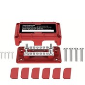 Resim Challenger Kırmızı 300a Güçlü Otobüs Çubuğu 48v Güç Dağıtım Bloğu 2x M6 12x M4 Terminal 