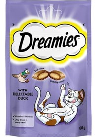 Resim Dreamies Ördekli Kedi Ödül Bisküvisi 60 G 