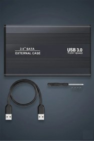Resim 2.5 Hdd Kutusu Usb 3.0 Hardisk Kutusu Metal Gövde Harici Kutu Ssd Kutusu Desteği Windows Mac Için 