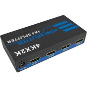 Resim Gorgeous HDMI -Uyumlu Ayırıcı 4KX2K Video Değiştirici Adaptörü Bir Giriş ve Dört Çıkış Ab Fişi (Yurt Dışından) 