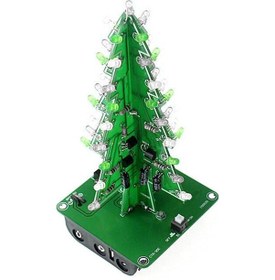 Resim Jeemson Dıy Noel Ağacı Yapım Seti - 37 Renkli Led, Mcu Kontrol, Akrilik Kasa Yok, Müziksiz, Sadece Elektronik Bileşenler 