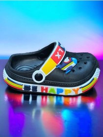 Resim Ege Kids Erkek Çocuk Siyah Crox Terlik 