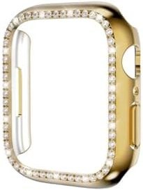 Resim Zipax Apple Watch İle Uyumlu 38Mm Saat Ekran Kasa Koruyucu Taşlı Lüxry Zrgard 05,Watch38mm-Ek-Kry278833 