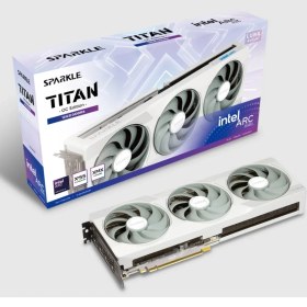 Resim Sparkle Intel Arc B580 Titan Luna Oc 12GB Gddr6 192BIT Ekran Kartı 