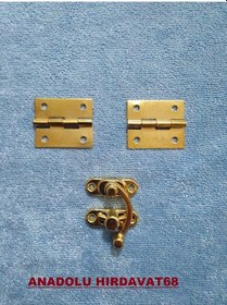 Resim Anadoluhirdavat Dekoratif Tavla Ve Mini Kutu Menteşe Ve Klips Sarı Renk (309968388) 