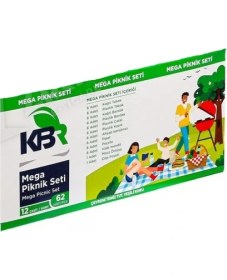 Resim Kbr Mega Piknik Seti 12 Çeşit 62 Parça x 3 Set 