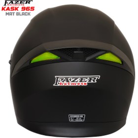 Resim FAZER 965 MAT SİYAH KASK 