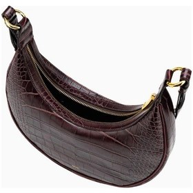 Resim Jw Pei Carly Saddle Bag Vegan Deri Omuz Çantası Koyu Kahverengi 