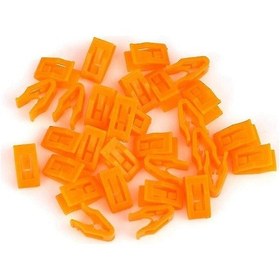 Resim Folinda 30 Adet Ford F-150 Mustang Dodge İçin Oranj Plastik Konsol Paneli Tutucu, Bumper Kapak Sabit Tutucu Klips 