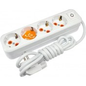 Resim Kuzgun Ticaret Asel 4'lü 2 Metre Anahtarlı Priz 