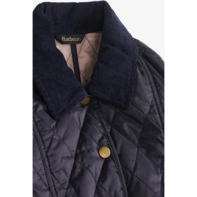 Resim Barbour Summer Liddesdale Kız Kapitone Ceket NY94 Navy-Gardenia 