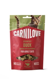 Resim Ördekli (Ahududulu) Crunchy Kedi Ödül Maması 50 gr 