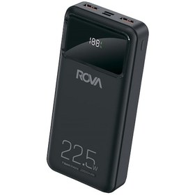 Resim Rova RV - PWS609 20000 mAh Dijital Göstergeli Powerbank Siyah 