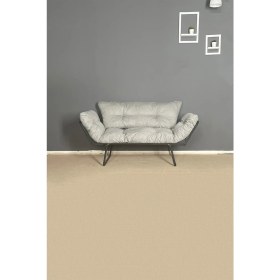 Resim Hmplast Katlanır Yataklı Ikili Kanepe | Mekanizmalı Çekyat Koltuk | Açılır Kollar & Fonksiyonel Tasarım | Modern, | Gri 