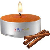 Resim 20 Li Tarçın Kokulu Kahve Rengi Tealight Mum Kahverengi 