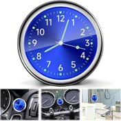 Resim 1 Adet Premium Işıltılı Mini Kuvars Araba Saati - Karanlıkta Parlayan Gösterge Paneli Dekoru, Şık & Hassas Mavi Yüzey Yeşil Rakamlarla, Yüksek Kaliteli Arabalar İçin İç Kontrol Estetiğini Geliştirir 
