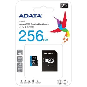 Resim Adata Premier 256 GB Micro SD Hafıza Kartı (100MB/sn-25MB/sn) 