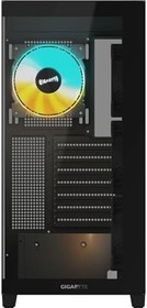 Resim GIGABYTE C500P ST 50mm Soğutma Mesafeli RGB Cam Mid-Tower Kasa (Siyah) 