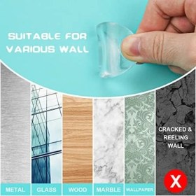 Resim Duvar Kapı Stoperi, 6 Adet Duvar Kapı Stoperi Seti, 40 mm Silikon Kapı Stoperi, Duvar, Kendinden Yapışkanlı, Şeffaf, Yuvarlak, Kapı Kolu Tamponu, Duvar Koruması, Buzdolabı Koruması, Duvar 