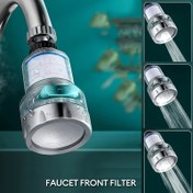Resim 3 Aşamalı Şeffaf Musluk Su Filtresi - Sıçramaya Karşı Koruyucu, Değiştirilebilir Kartuşlu, Elektrik/Pil Gerektirmeyen, Paslanmaz Yumuşak Su İçin Dayanıklı Plastik Tasarım, Mutfak ve Banyo Lavaboları için, Net Filtre Tasarımı 