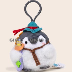 Resim Silver1 Gıoıo Yeni Övgü Noktası Penguen Pozitif Enerji Penguen Peluş Dıy Anahtarlık Kolye Okul Çantası Çekicilik (Yurt Dışından) 