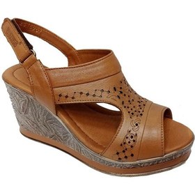 Resim Venüs 2015707y Dolgu Topuk Hafif Deri Kadın Sandalet 001 