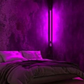 Resim luciole Led Lambader,Renk Rgb Animasyon Uzaktan Kumandalı Yapışkanlı Dupurple 
