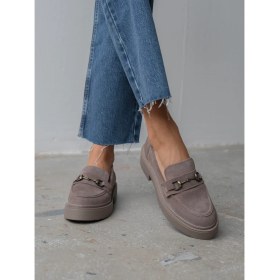 Resim Ruel Vizon Süet Hakiki Deri Kadın Makosen 