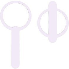 Resim SGE Teknoloji Katlanabilir El Tipi Işıklı LED Taşınabilir Makyaj Aynası Beyaz 