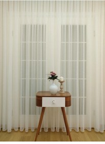 Resim Puantiyeli Tül Perde - 200 X 250 
