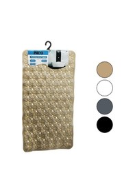 Resim Dikdörtgen - Plastik Kabartma Çiçek Desen- Renkli 92pcs Vantuz Kaydırmaz Banyo- Küvet Paspas 36x67cm Çok Renkli 