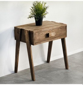 Resim Ahşap Komodin Çekmeceli Raf Dolap 5308 