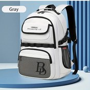 Resim Maxaccess Geniş Kapasiteli Light Grey Gençler Okul Sırt Çantası Hafif Laptop Sırt Çantası Dayanıklı Açık Gri 