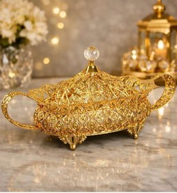 Resim Leila Şekerlik Damla Gondol Aynalı Oval Altın Bkz-1531a 2706 1 Adet 