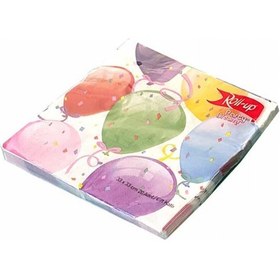 Resim Balon Konsepti Balon Baskılı Peçete Pk:16 Çok Renkli 