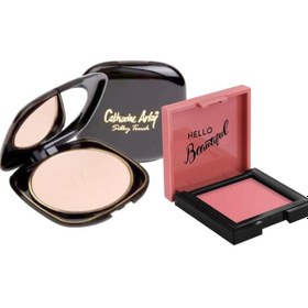 Resim Catherine Arley Pudra No 6 + Pastel Cream Blush - Krem Allık 41 